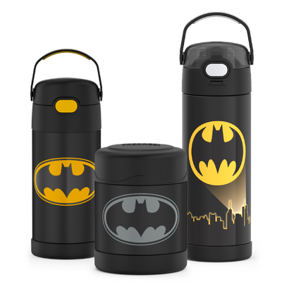 Batman Bundle - 12oz FUNtainer® Water Bottle, 16oz FUNtainer® Water Bottle and 10oz FUNtainer® Food Jar