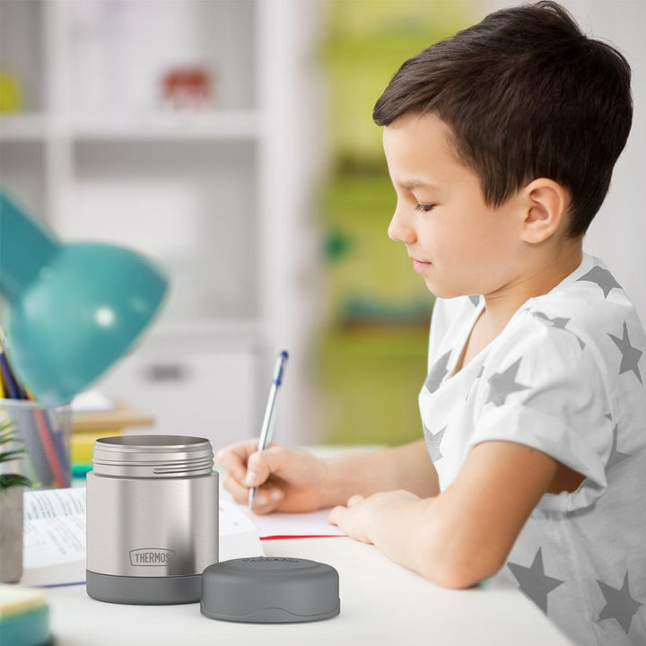 Thermos® 10oz Thermos® food jar in Violet — lifestyle photo in use