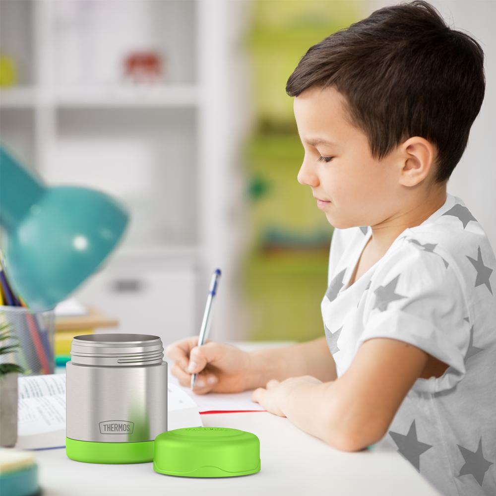 Thermos® 10oz Thermos® food jar in Violet — lifestyle photo in use