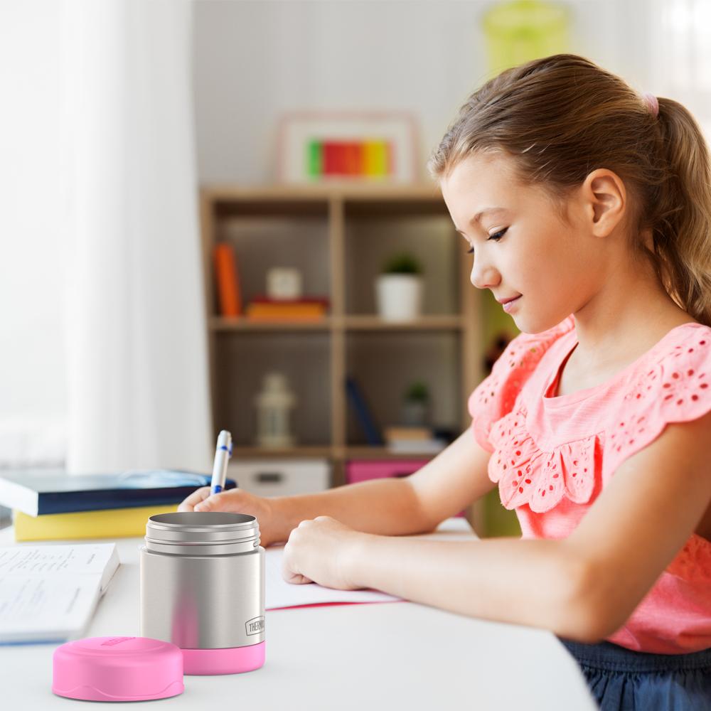 Thermos® 10oz Thermos® food jar in Violet — lifestyle photo in use