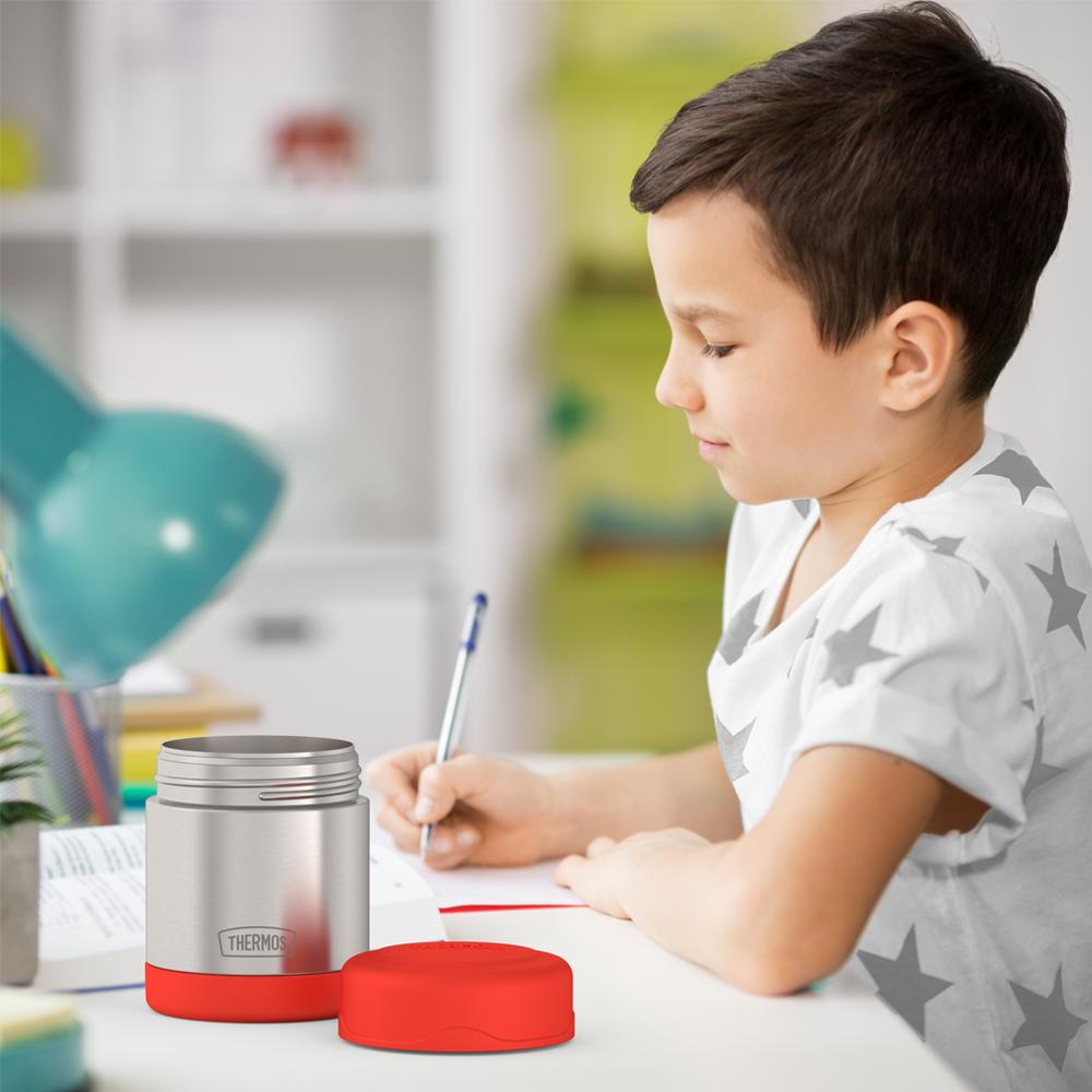 Thermos® 10oz Thermos® food jar in Violet — lifestyle photo in use