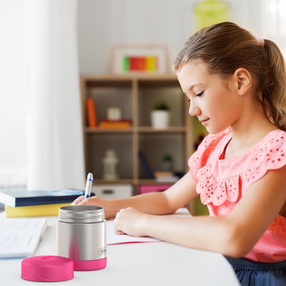 Thermos® 10oz Thermos® food jar in Violet — lifestyle photo in use