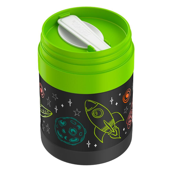 Thermos® 10oz FUNtainer® food jar in Default Title — close-up of lid mechanism