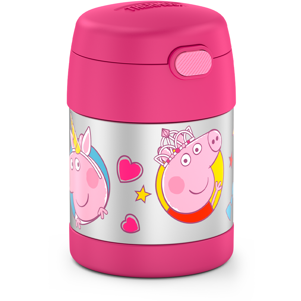 Thermos® 10oz FUNtainer® food jar in Default Title — angled view showing full profile