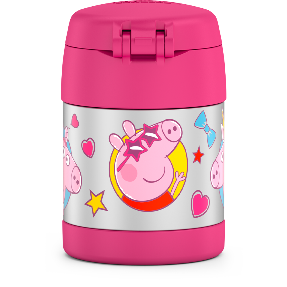 Thermos® 10oz FUNtainer® food jar in Default Title — back view showing handle and base