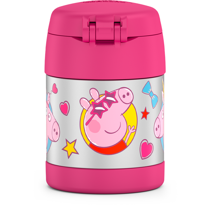 Thermos® 10oz FUNtainer® food jar in Default Title — back view showing handle and base