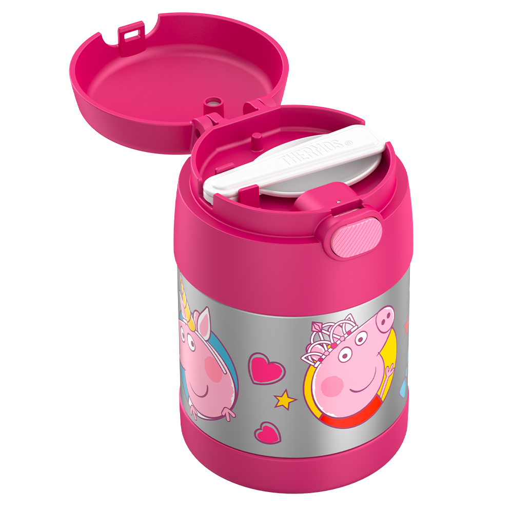 Thermos® 10oz FUNtainer® food jar in Default Title — close-up of lid mechanism
