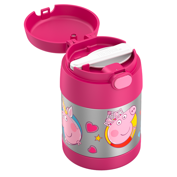 Thermos® 10oz FUNtainer® food jar in Default Title — close-up of lid mechanism
