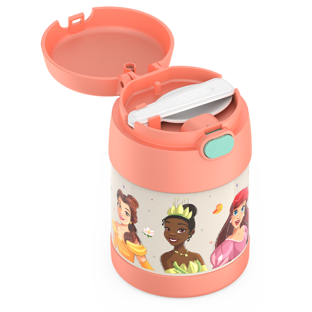 Thermos® 10oz FUNtainer® food jar in Default Title — close-up of lid mechanism