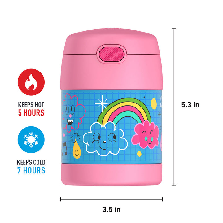 Thermos® 10oz FUNtainer® food jar in Rainbow Dreams