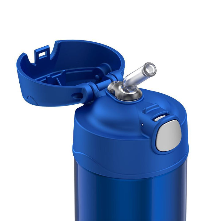 Thermos® 12oz Thermos® cooler bag in Default Title — close-up of push-button straw lid