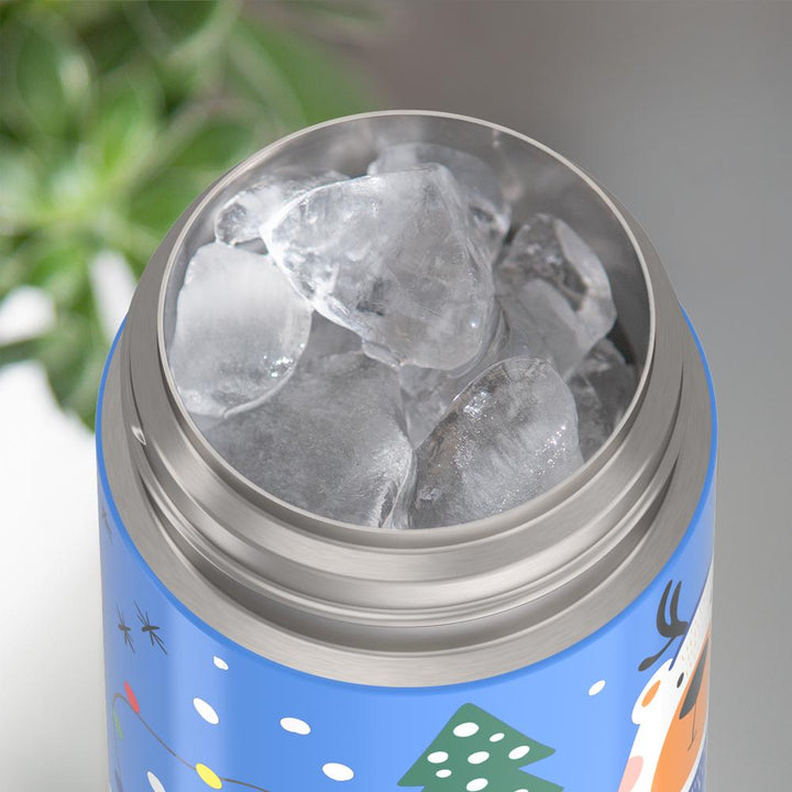 Thermos® 12oz FUNtainer® product in Default Title — shown filled with ice, demonstrating insulation