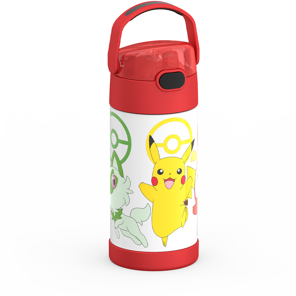 Thermos® 12oz FUNtainer® water bottle in Default Title — angled view showing full profile
