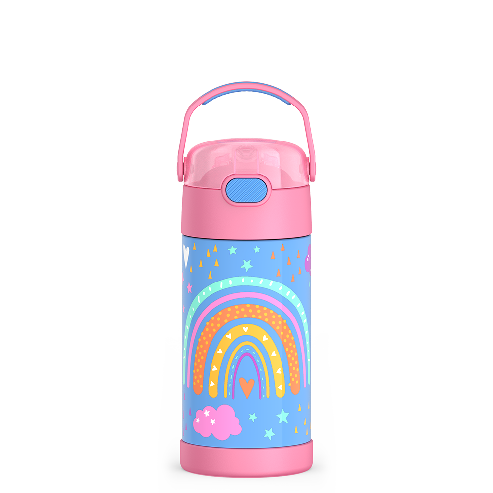 Thermos® 12oz FUNtainer® water bottle in Rainbow Dreams