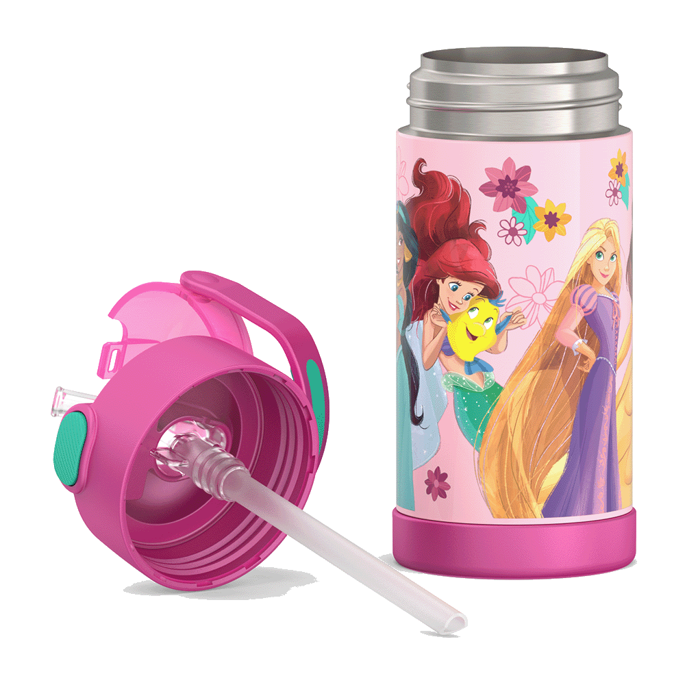 12oz FUNTAINER® WATER BOTTLE DISNEY PRINCESS
