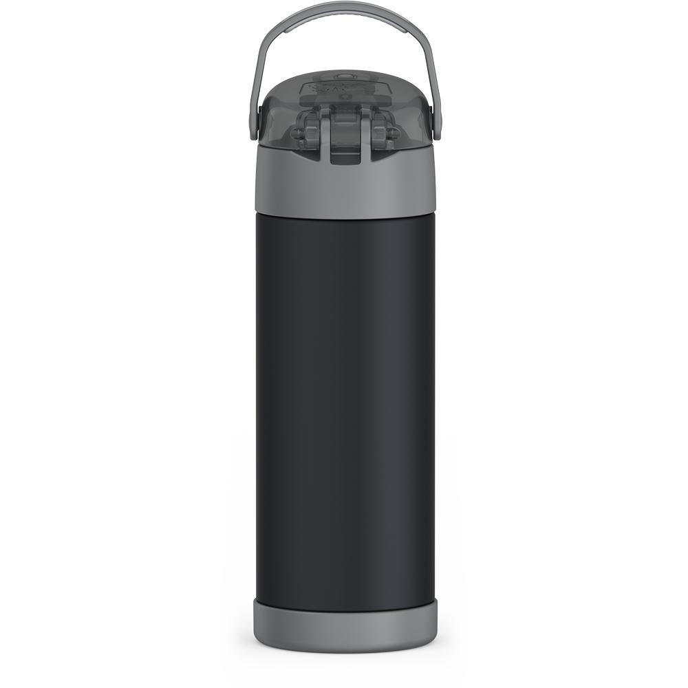 Thermos® 16oz FUNtainer® water bottle in Lightning Bolt Girl — back view showing handle and base