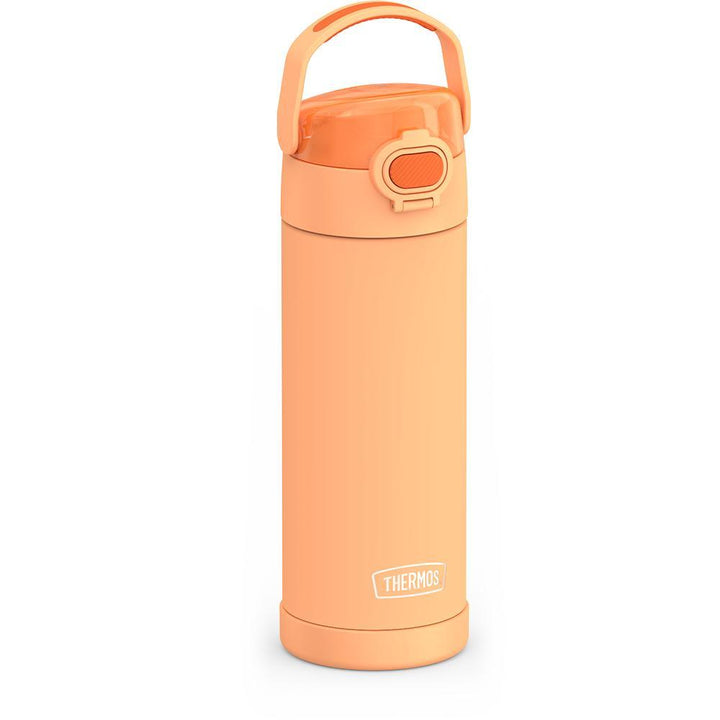 Thermos® 16oz FUNtainer® water bottle in Lightning Bolt Girl — angled view showing full profile