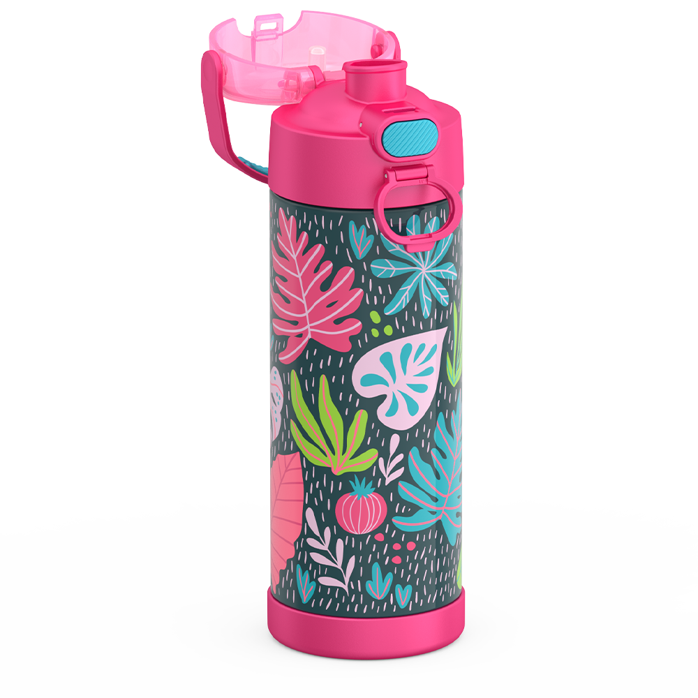 16oz FUNtainer® Water Bottle Patterns with Locking Lid