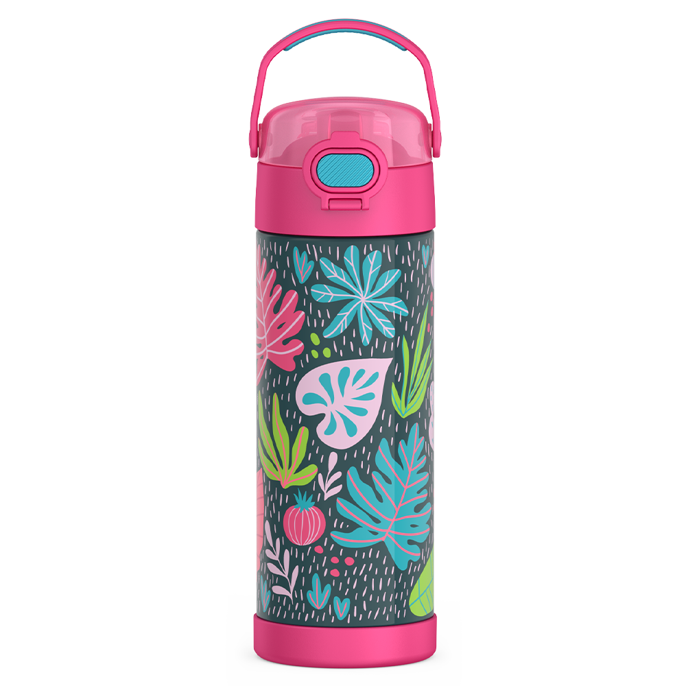 16oz FUNtainer® Water Bottle Patterns with Locking Lid