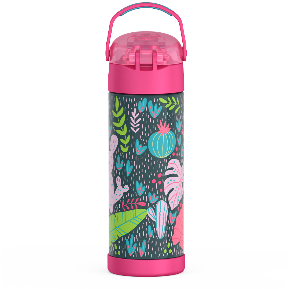 16oz FUNtainer® Water Bottle Patterns with Locking Lid