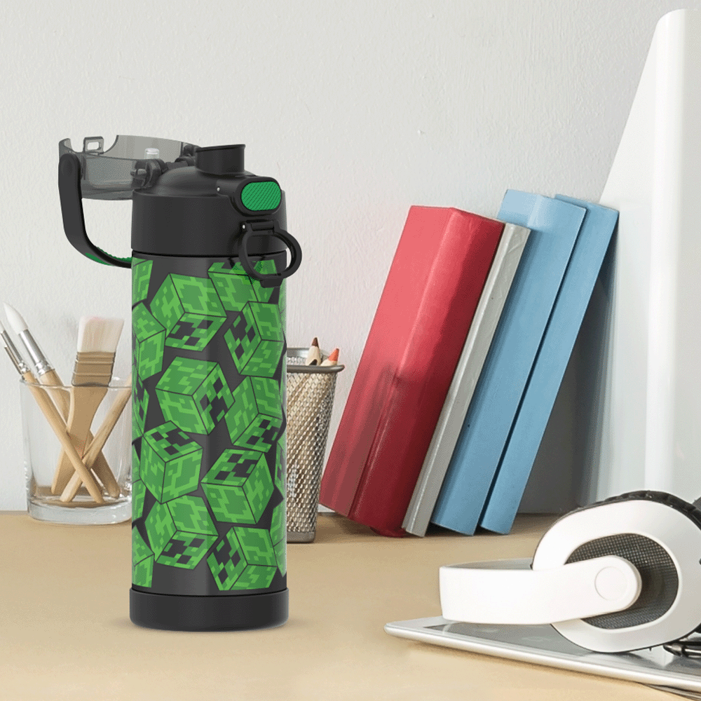 16oz FUNtainer® Water Bottle Minecraft