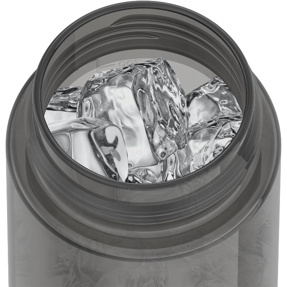 Thermos® Icon™ water bottle in Red — shown filled with ice, demonstrating insulation