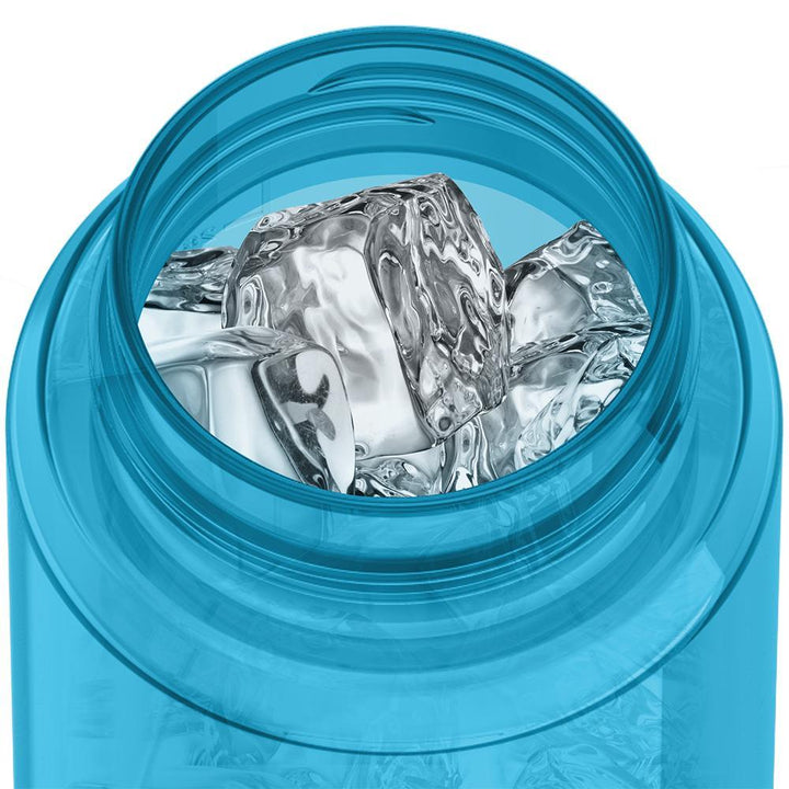 Thermos® 32oz Icon™ water bottle in Ultra Pink — shown filled with ice, demonstrating insulation