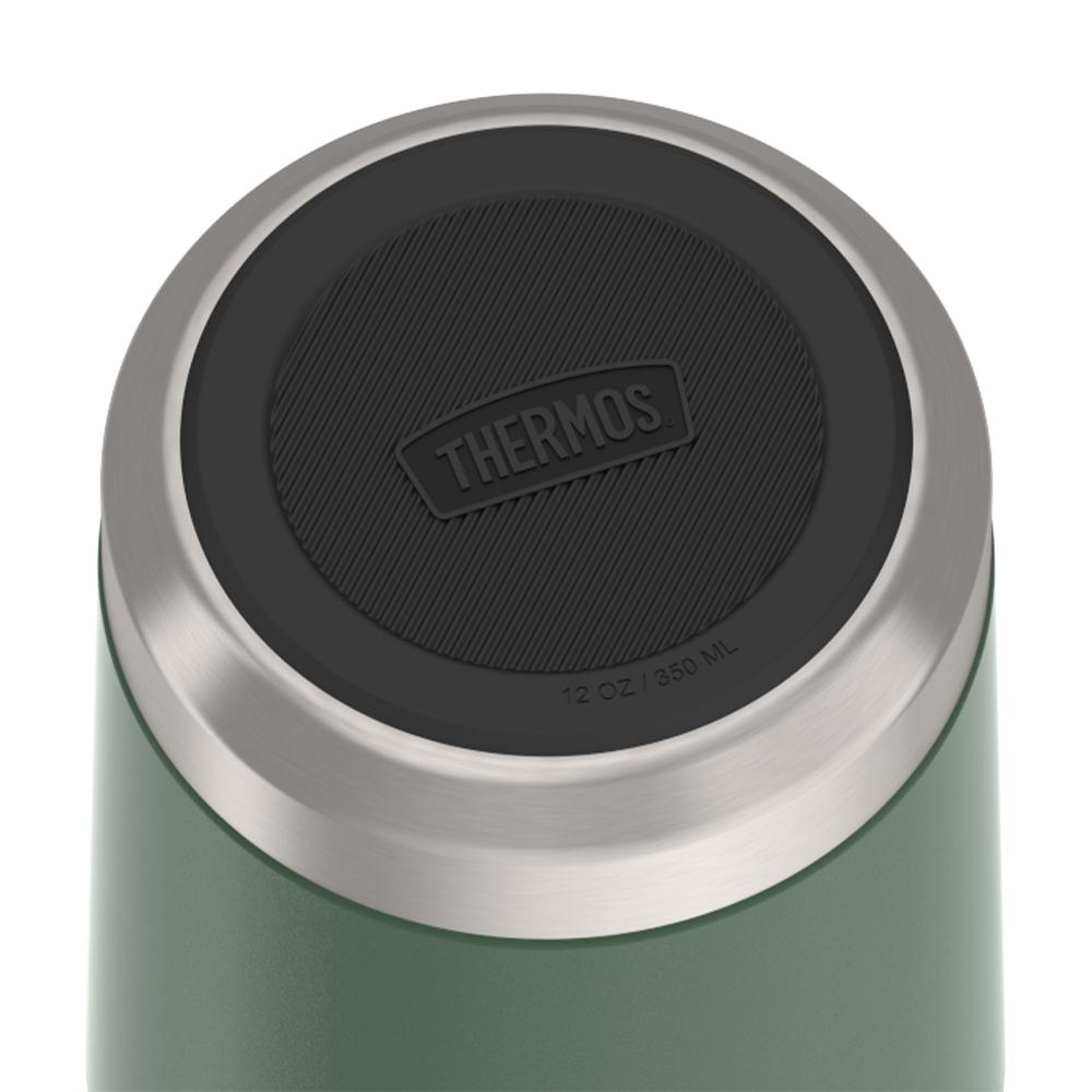 Thermos® 12oz Icon™ can insulator in Glacier — base showing Griptec™ non-slip base