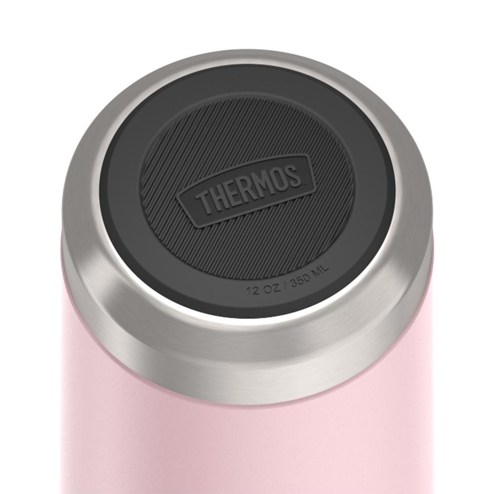 Thermos® 12oz Icon™ can insulator in Plum — base showing Griptec™ non-slip base