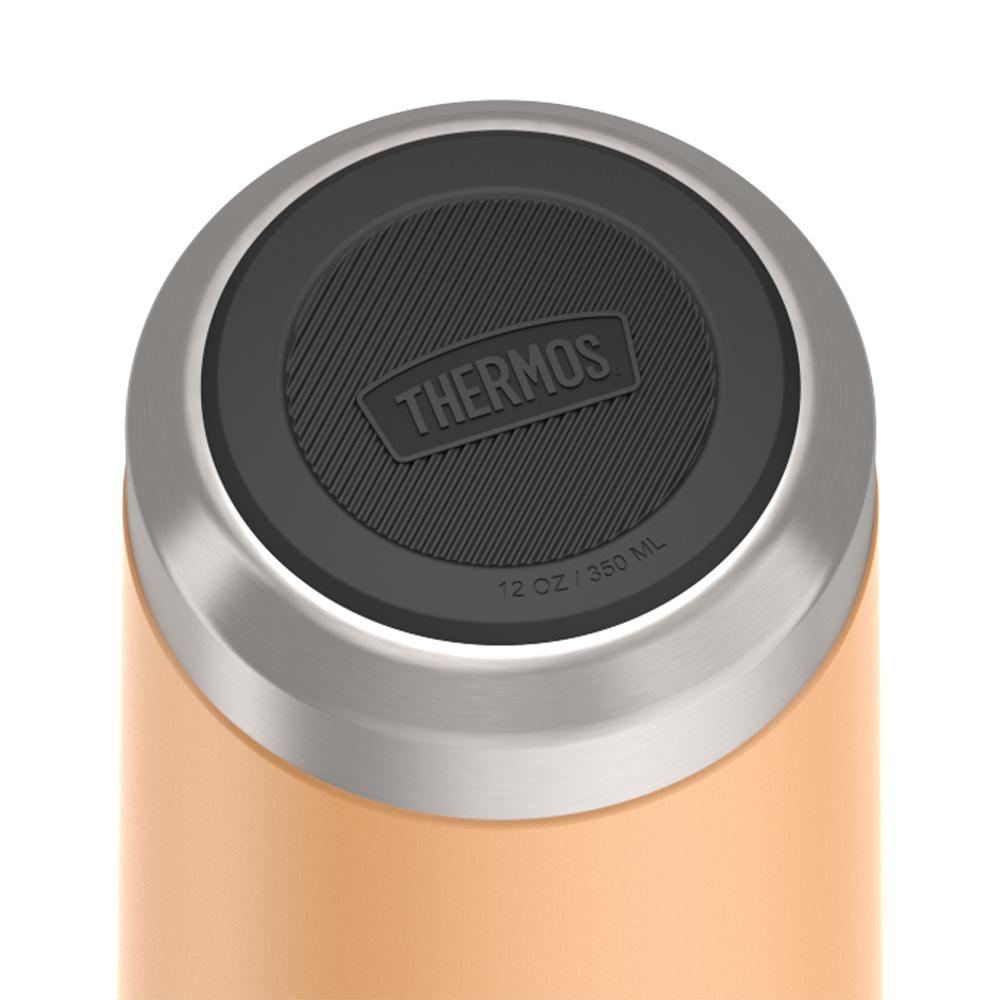 Thermos® 12oz Icon™ can insulator in Plum — base showing Griptec™ non-slip base
