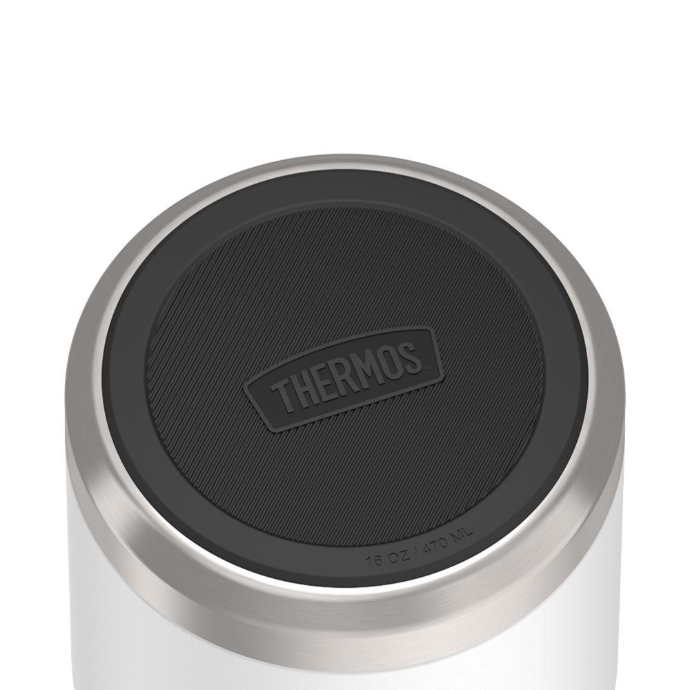 Thermos® 16oz Icon™ food jar in Alpine Green — base showing Griptec™ non-slip base