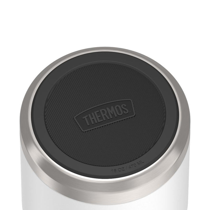 Thermos® 16oz Icon™ food jar in Alpine Green — base showing Griptec™ non-slip base