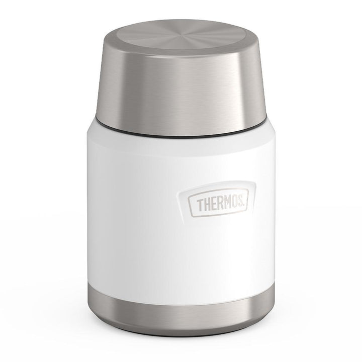 Thermos® 16oz Icon™ food jar in Alpine Green — angled view showing full profile