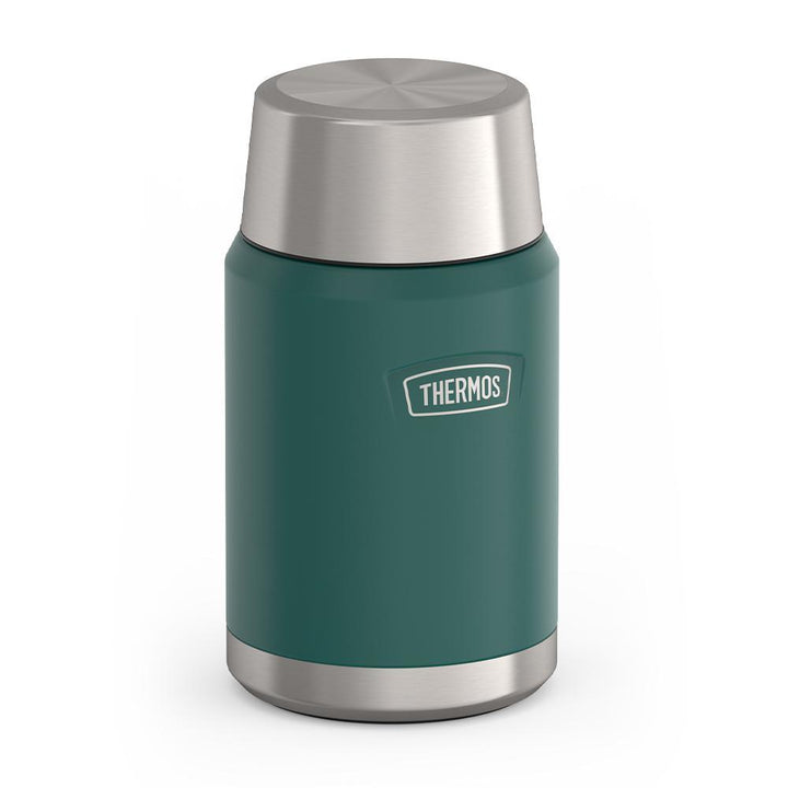 Thermos® 24oz Icon™ food jar in Crimson — angled view showing full profile