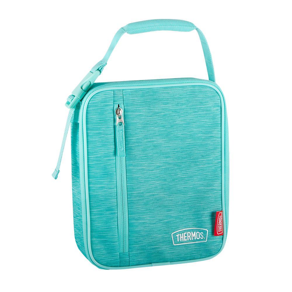 Thermos® lunch box in Teal — angled view showing full profile