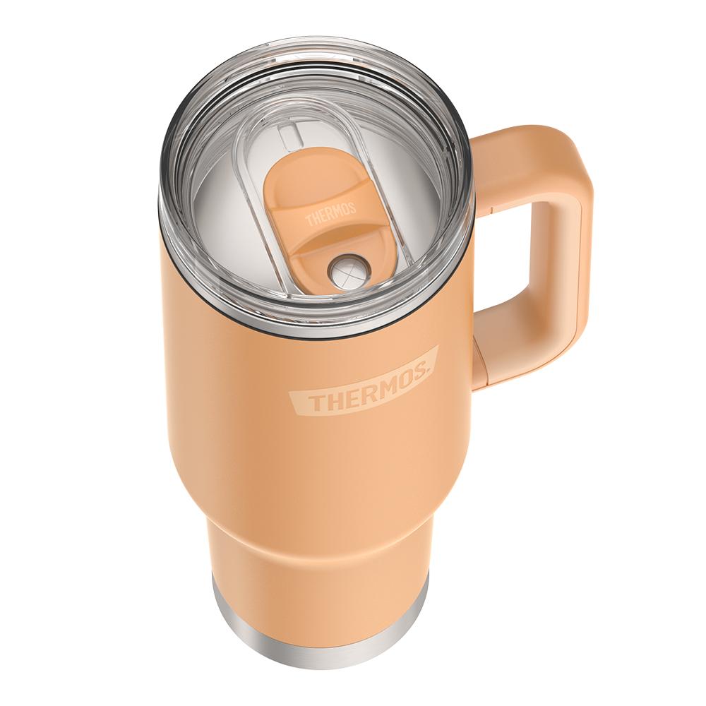 Thermos® 40oz Thermos® mug in Mocha — close-up of lid mechanism