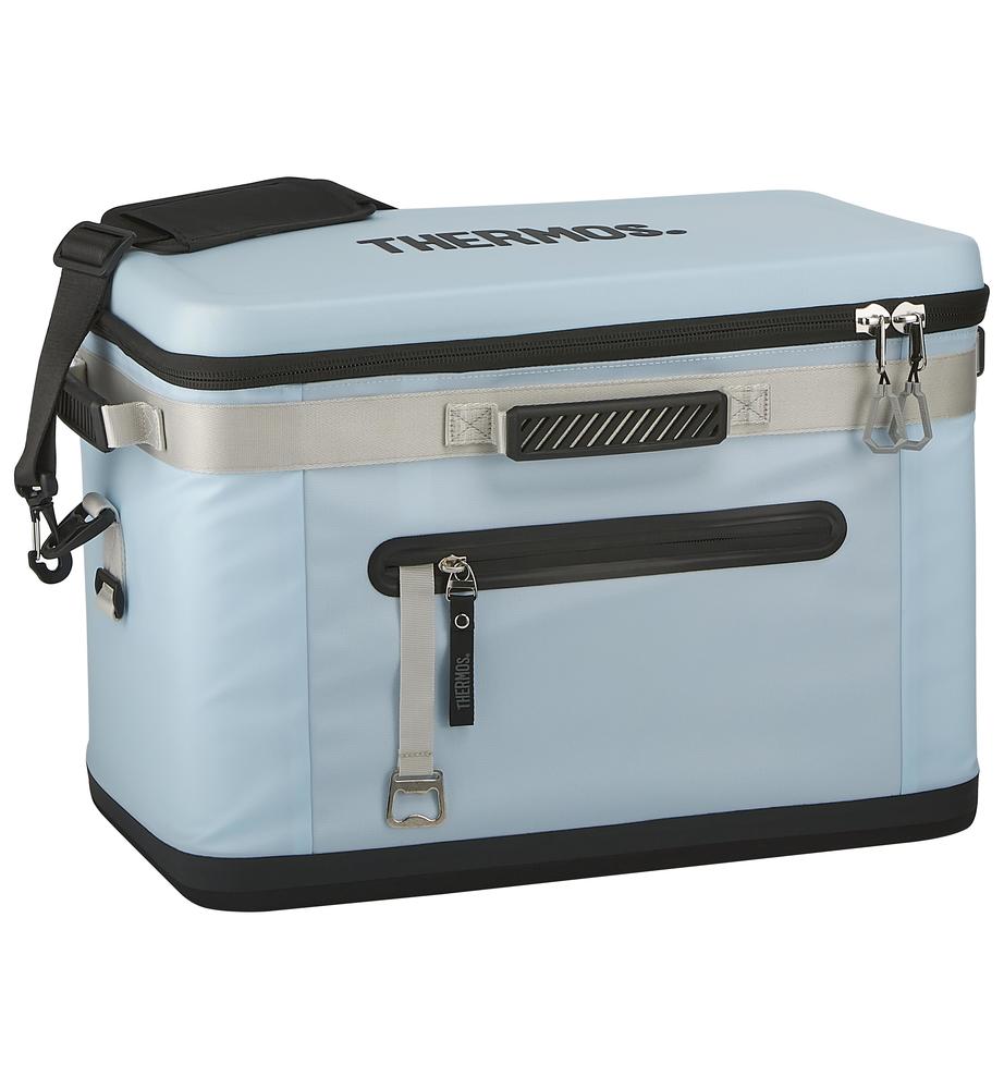 Thermos® Icon™ cooler bag in Glacier — angled view showing full profile