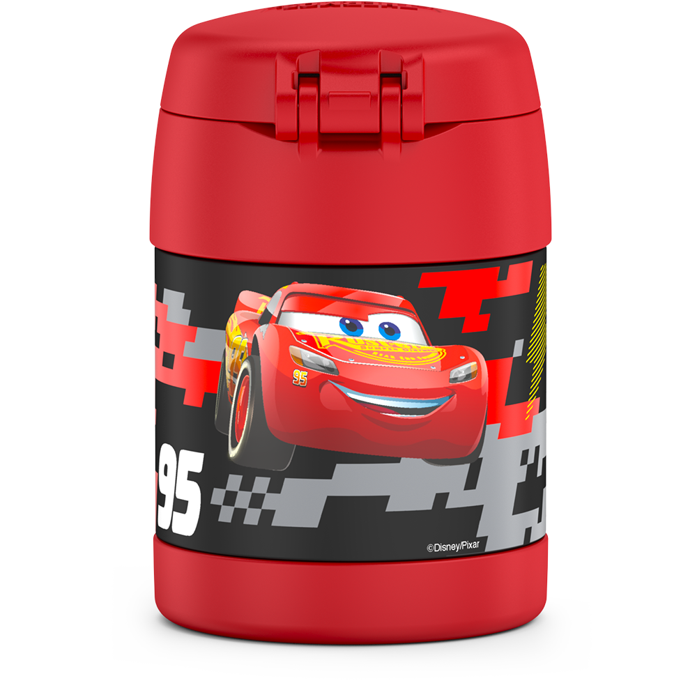 Thermos® 10oz FUNtainer® food jar in Default Title — back view showing handle and base