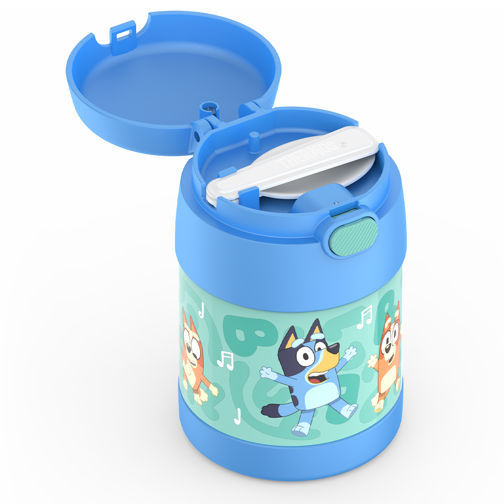 Thermos® 10oz FUNtainer® food jar in Default Title — close-up of lid mechanism