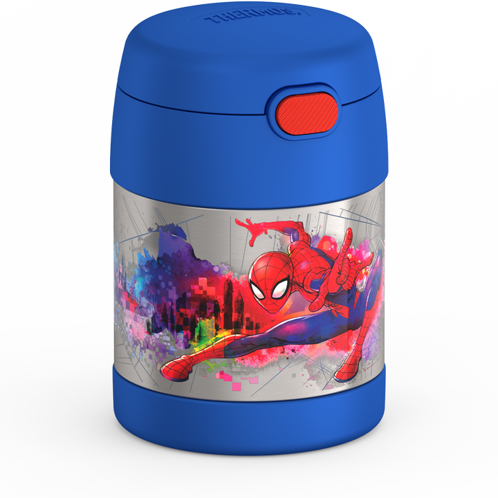 Thermos® 10oz FUNtainer® food jar in Default Title — angled view showing full profile