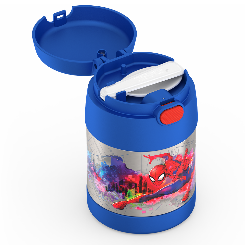 Thermos® 10oz FUNtainer® food jar in Default Title — close-up of lid mechanism