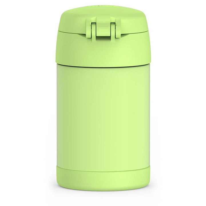 Thermos® 16oz FUNtainer® food jar in Neon Pink — back view showing handle and base