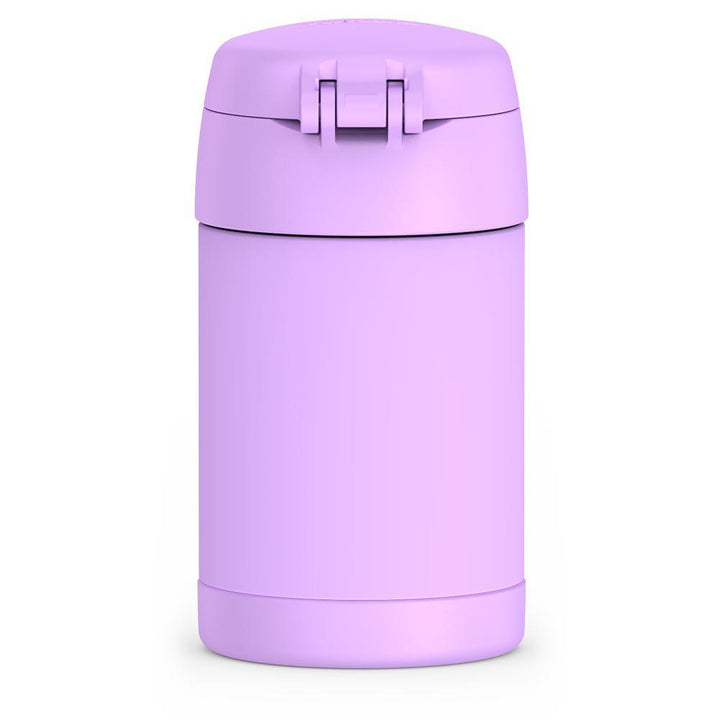 Thermos® 16oz FUNtainer® food jar in Neon Pink — back view showing handle and base