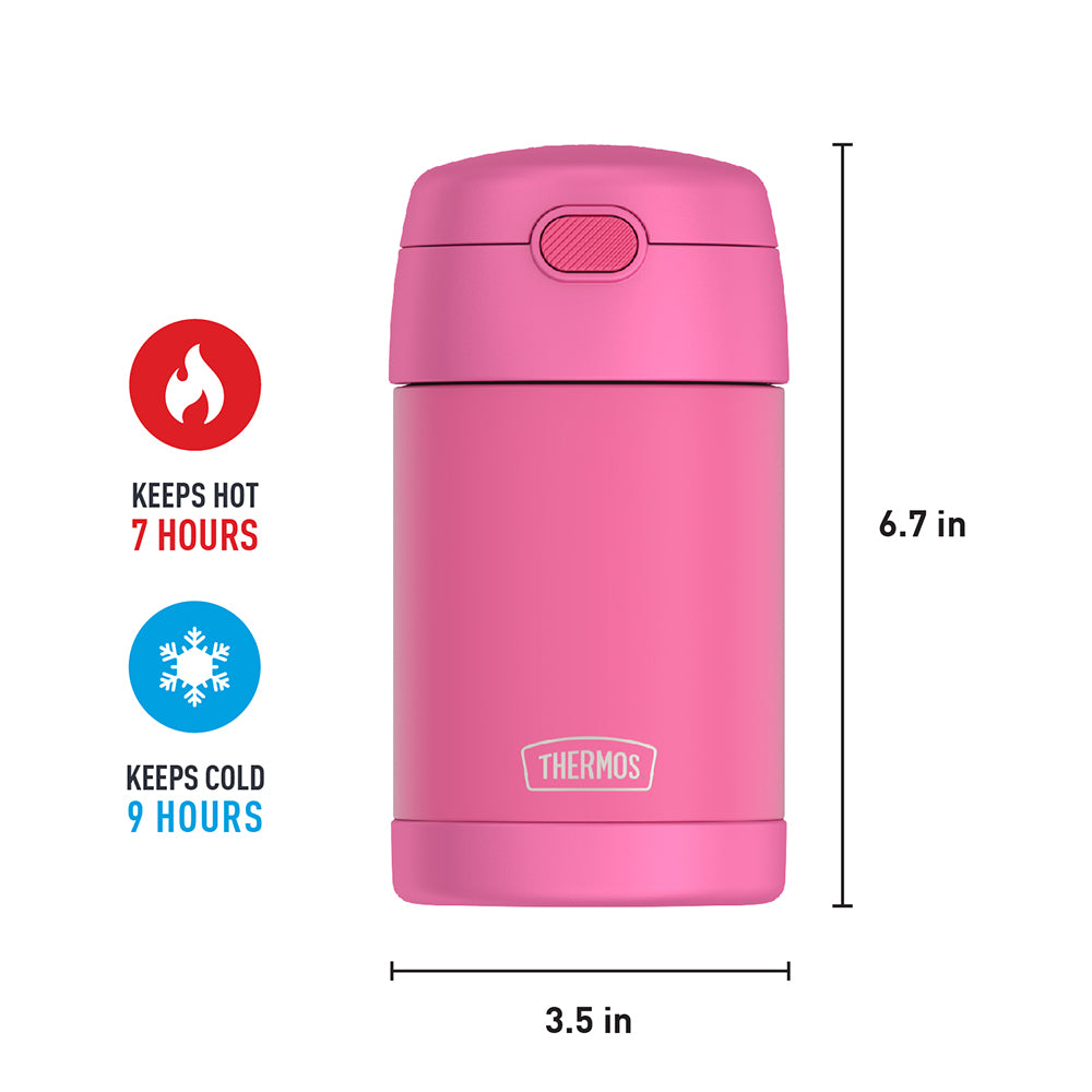 Thermos® 16oz FUNtainer® food jar in Neon Pink