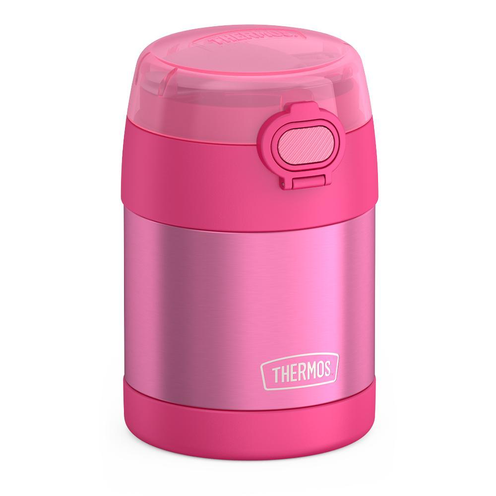 Thermos® 10oz FUNtainer® food jar in Navy — angled view showing full profile