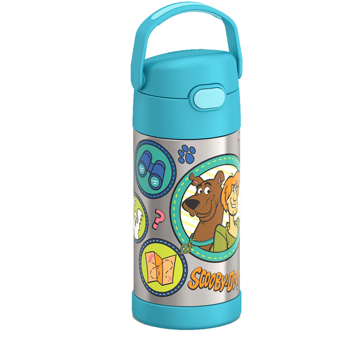 Thermos® 12oz FUNtainer® water bottle in Default Title — angled view showing full profile