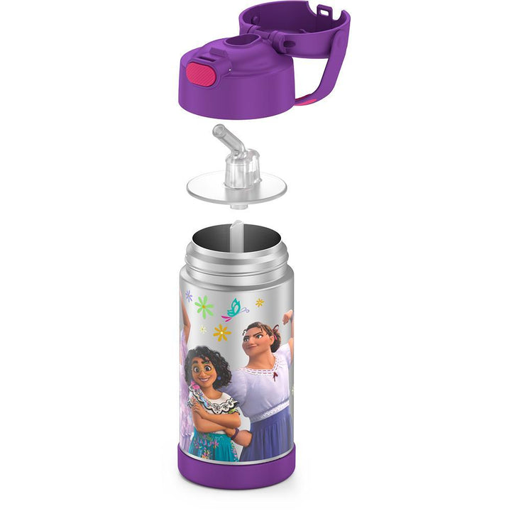 Thermos® 12oz FUNtainer® water bottle in Default Title — showing lid and bottle components