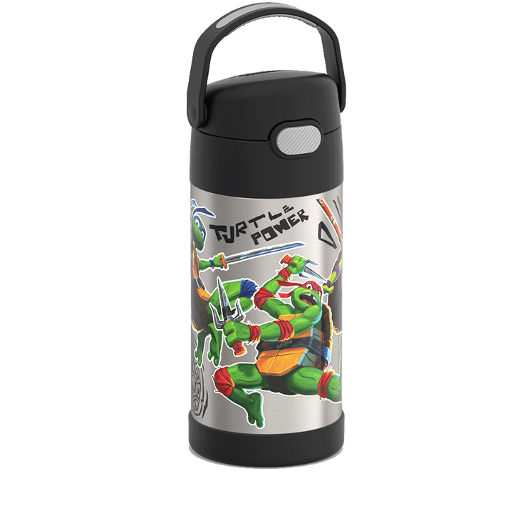 Thermos® 12oz FUNtainer® water bottle in Default Title — angled view showing full profile
