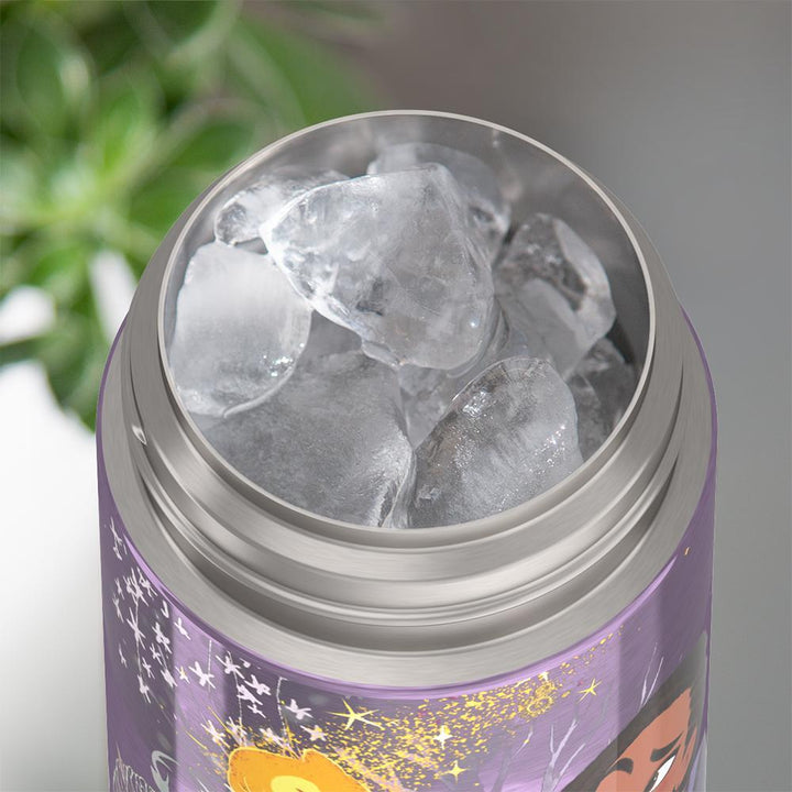 Thermos® 12oz FUNtainer® water bottle in Default Title — shown filled with ice, demonstrating insulation