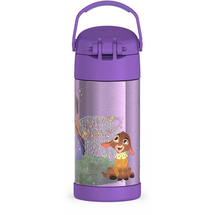 Thermos® 12oz FUNtainer® water bottle in Default Title — back view showing handle and base